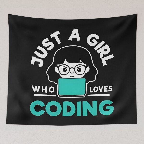 Item preview, Just A Girl Who Loves Coding Women In Tech designed and sold by Zenith Design.