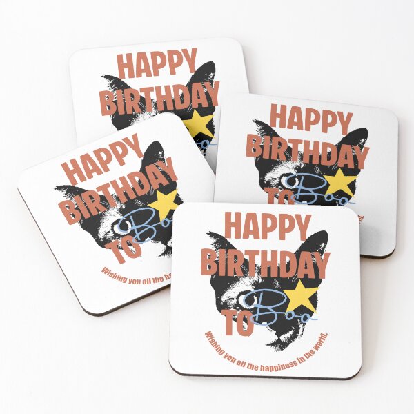 Item preview, happy birthday to Boo to the cat designed and sold by CATFORLIFEART.