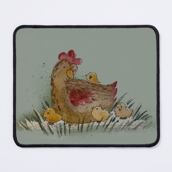Item preview, Hen with Baby Chicks - Watercolor Farm Family Illustration designed and sold by TheArtOfTreble.