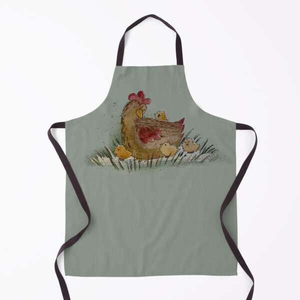 Item preview, Hen with Baby Chicks - Watercolor Farm Family Illustration designed and sold by TheArtOfTreble.