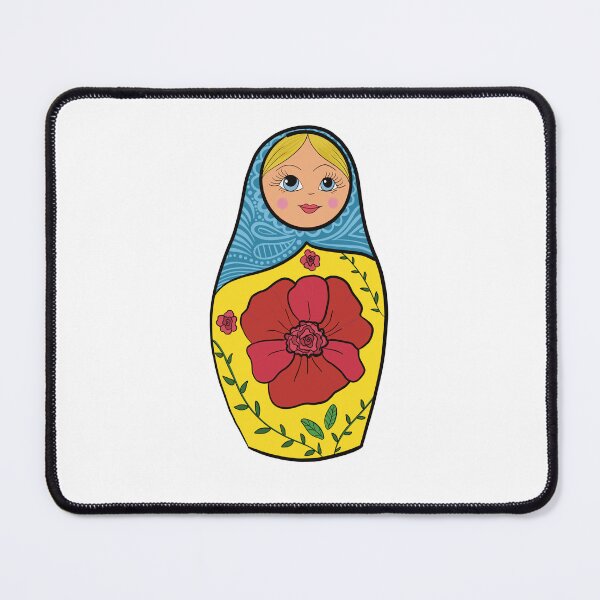Item preview, Cute Matryoshka Doll Sticker – Colorful Russian Nesting Doll Folk Art Vinyl Decal designed and sold by AlyonaCo.