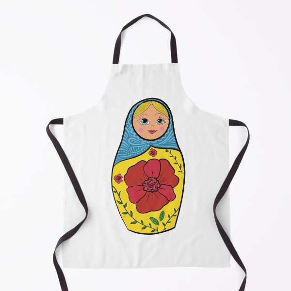 Item preview, Cute Matryoshka Doll Sticker – Colorful Russian Nesting Doll Folk Art Vinyl Decal designed and sold by AlyonaCo.