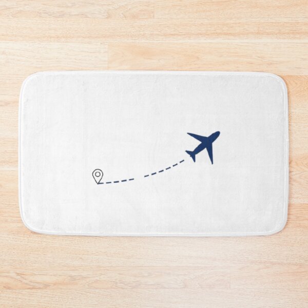 Item preview, Minimalist Airplane Route - Urban Explorer Travel Path Art designed and sold by The Urban Explorer.