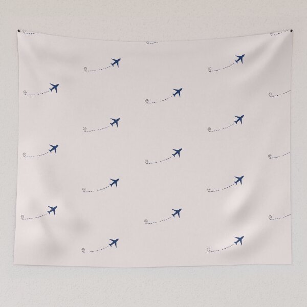 Item preview, Minimalist Airplane Route - Urban Explorer Travel Path Art designed and sold by The Urban Explorer.