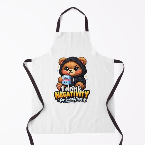 Item preview, Cute Savage Teddy Bear Drinking Hater Tears – Funny Sassy Hoodie Aesthetic Sticker designed and sold by ZekoStick.