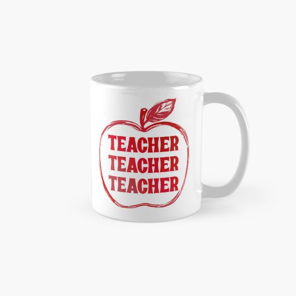 Item preview, Teacher Apple Red Outline Pride  designed and sold by Haleema Rauf.