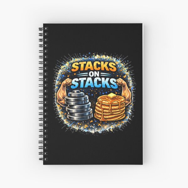 Item preview, Stacks on Stacks Gym Humor Food Fitness Design designed and sold by Wolf Garage.