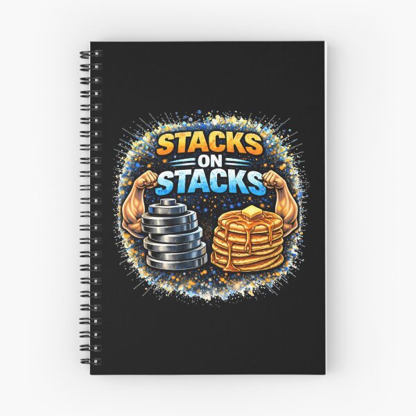 Item preview, Stacks on Stacks Gym Humor Food Fitness Design designed and sold by Wolf Garage.