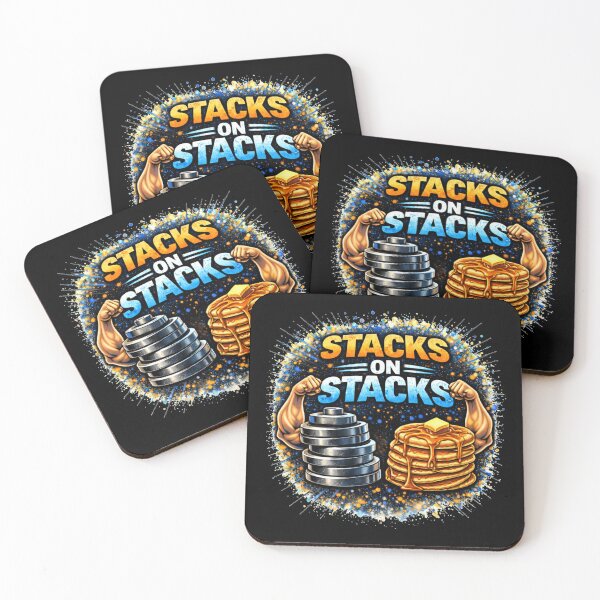 Item preview, Stacks on Stacks Gym Humor Food Fitness Design designed and sold by Wolf Garage.
