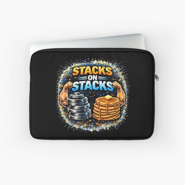 Item preview, Stacks on Stacks Gym Humor Food Fitness Design designed and sold by Wolf Garage.
