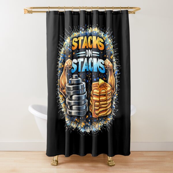Item preview, Stacks on Stacks Gym Humor Food Fitness Design designed and sold by Wolf Garage.