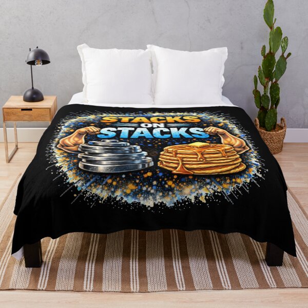 Item preview, Stacks on Stacks Gym Humor Food Fitness Design designed and sold by Wolf Garage.
