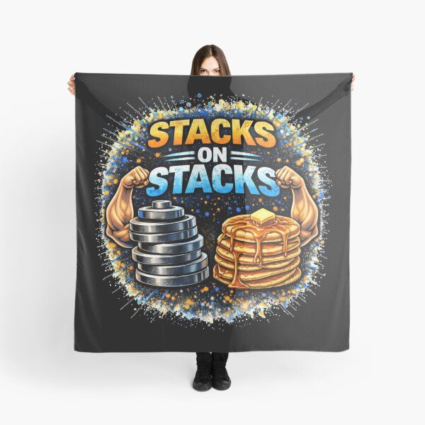 Item preview, Stacks on Stacks Gym Humor Food Fitness Design designed and sold by Wolf Garage.