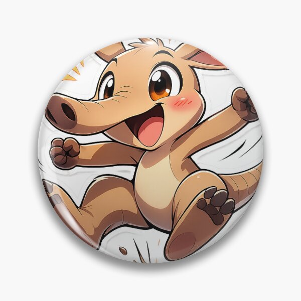 Item preview, Cute Jumping Aardvark Anime Sticker designed and sold by Keshavstick4U.