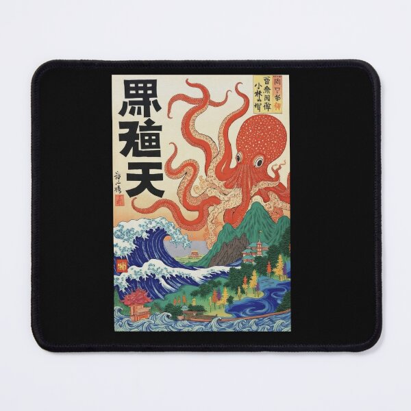 Item preview, Japanese Octopus Woodcut designed and sold by PhreshPickt.