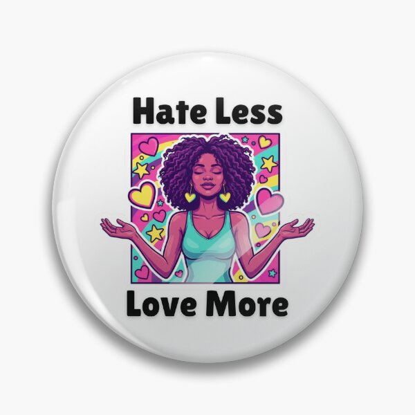 Item preview, Hate Less, Love More – Pop Art Sticker & Gift Collection designed and sold by justgirlietingz.