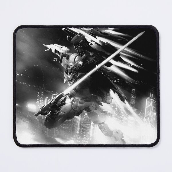 Item preview, black white exia repair gundam 00 digital illustration designed and sold by sabartgunpla.