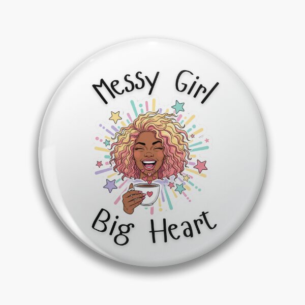 Item preview, Messy Girl, Big Heart – Pop Art Sticker & Gift Collection designed and sold by justgirlietingz.