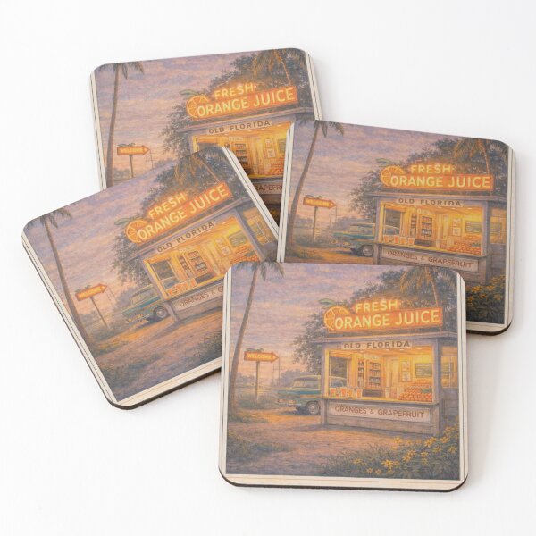 Item preview, Florida Epiphanies – Fresh Orange Juice | Vintage Coastal Wall Artt designed and sold by Tiki Cove.
