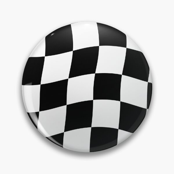 Item preview, Black and White Wavy Checkered Pattern - Retro Aesthetic Checkerboard designed and sold by Nesstitches.