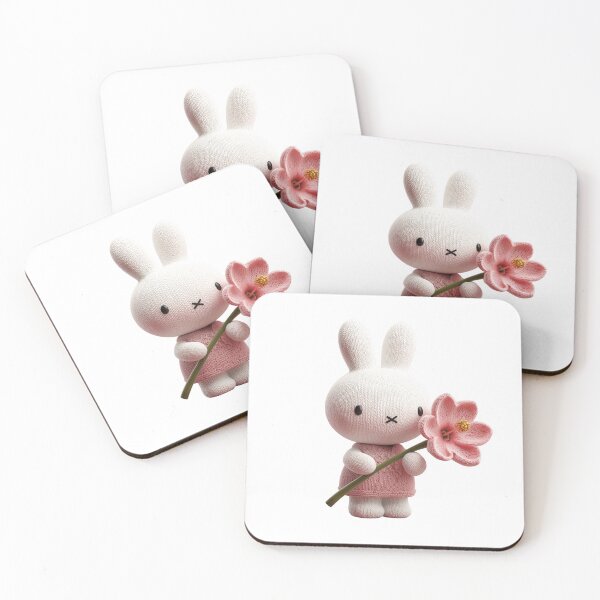 Item preview, Miffy with A Hawaiian Flower Sticker designed and sold by jcherryplum.