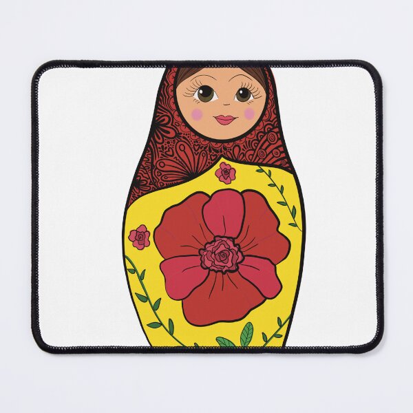 Item preview, Cute Matryoshka Doll Sticker – Colorful Russian Nesting Doll Folk Art Vinyl Decal designed and sold by AlyonaCo.