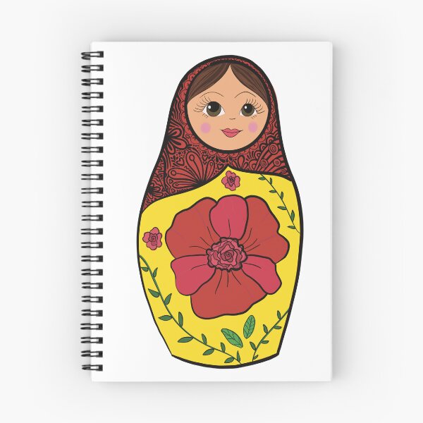 Item preview, Cute Matryoshka Doll Sticker – Colorful Russian Nesting Doll Folk Art Vinyl Decal designed and sold by AlyonaCo.