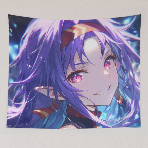 Item preview, Yuuki Sword Art Online Neon Night Sparkle Fantasy Portrait designed and sold by TanglenRabbit.