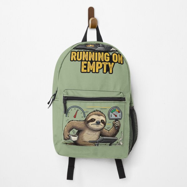 Item preview, Burnt Out Sloth Sticker | Running on Empty Meme designed and sold by ZyxDes.