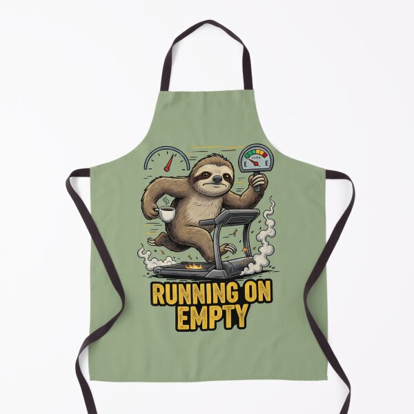 Item preview, Burnt Out Sloth Sticker | Running on Empty Meme designed and sold by ZyxDes.