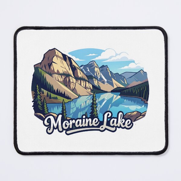 Item preview, Moraine Lake Banff National Park Canada Travel Badge designed and sold by Stripe Wall Studio.