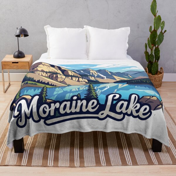 Item preview, Moraine Lake Banff National Park Canada Travel Badge designed and sold by Stripe Wall Studio.