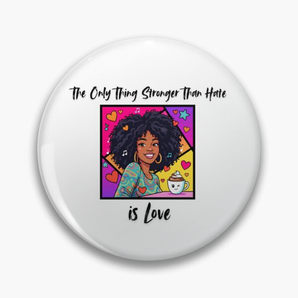 Item preview, The Only Thing Stronger Than Hate is Love ? – Pop Art Love Sticker designed and sold by justgirlietingz.
