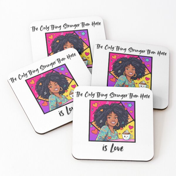 Item preview, The Only Thing Stronger Than Hate is Love ? – Pop Art Love Sticker designed and sold by justgirlietingz.