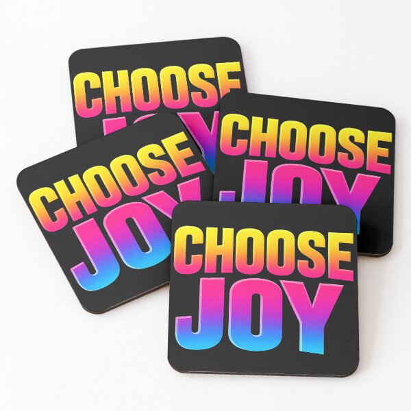 Item preview, Choose Joy – Retro Sunset Gradient Typography designed and sold by Hippy Hussy Designs.