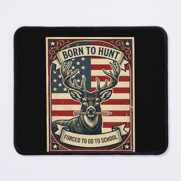 Item preview, Camo Deer Hunting Boy Men Born Hunt Forced Go School Funny designed and sold by THREE LITTLE BEANS.