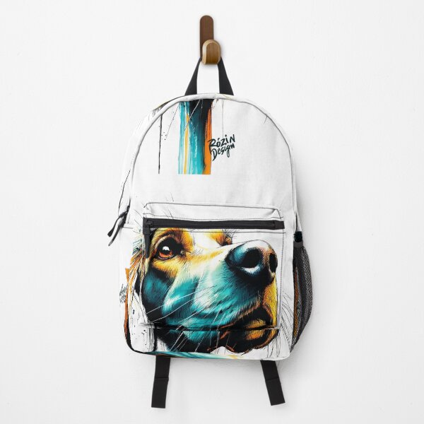 Item preview, Goofy Dog Close Up – Big Nose Ink Splash Portrait designed and sold by Rozin-Design.
