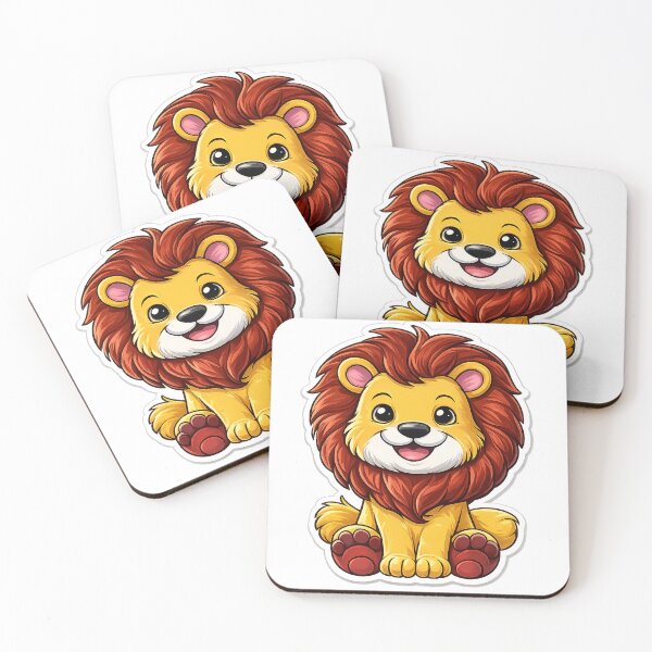 Item preview, Cute Lion Cartoon Kawaii Design designed and sold by TheAllInStore.