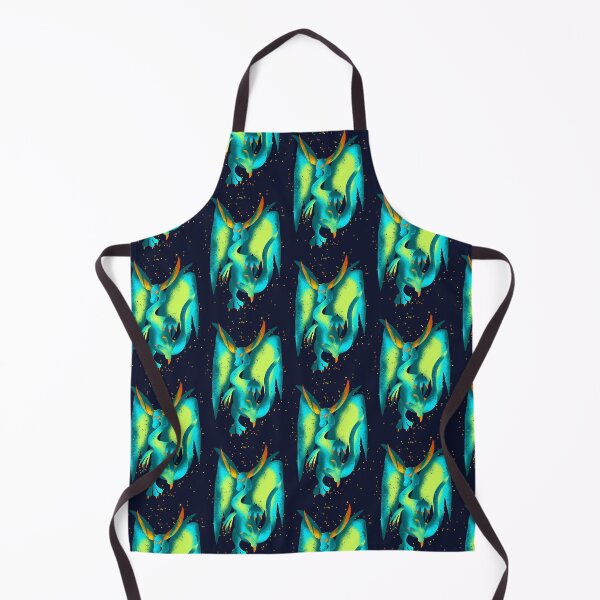 Item preview, Teal Psychedelic Dragon - Glowing Fantasy Illustration designed and sold by TheArtOfTreble.