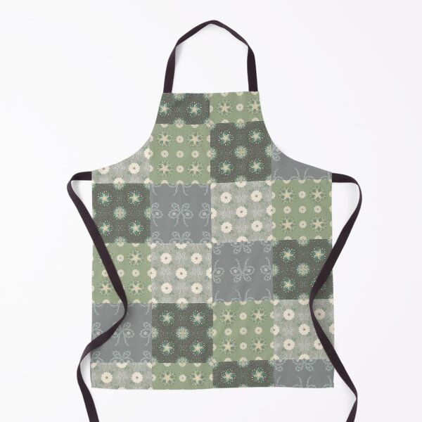 Item preview, Sage Green Floral Patchwork Pattern designed and sold by July clover bloom 426.