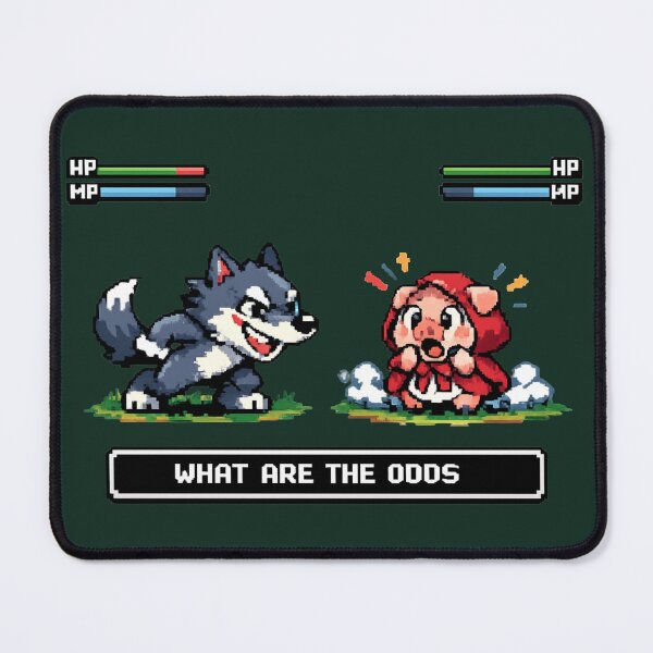 Item preview, What Are The Odds – Funny RPG Battle Pixel Art | Gamer Fairy Tale Parody designed and sold by JonelCrafts.