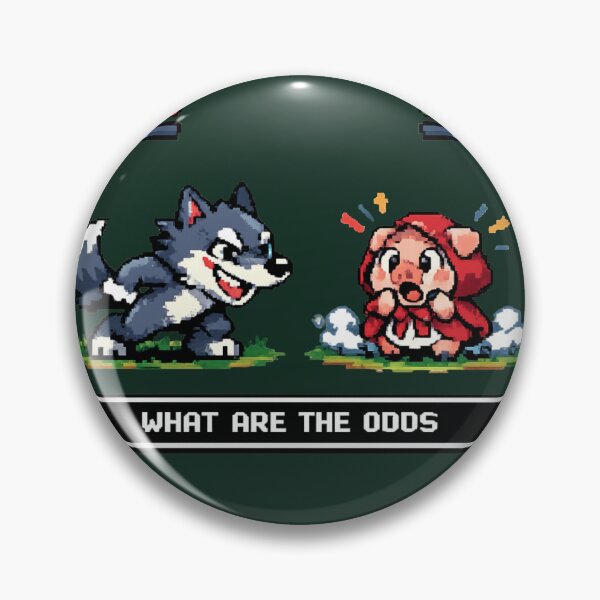Item preview, What Are The Odds – Funny RPG Battle Pixel Art | Gamer Fairy Tale Parody designed and sold by JonelCrafts.