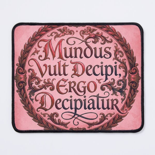 Item preview, Mundus Vult Decipi - The World Wants to be Fooled designed and sold by CleverCulture.