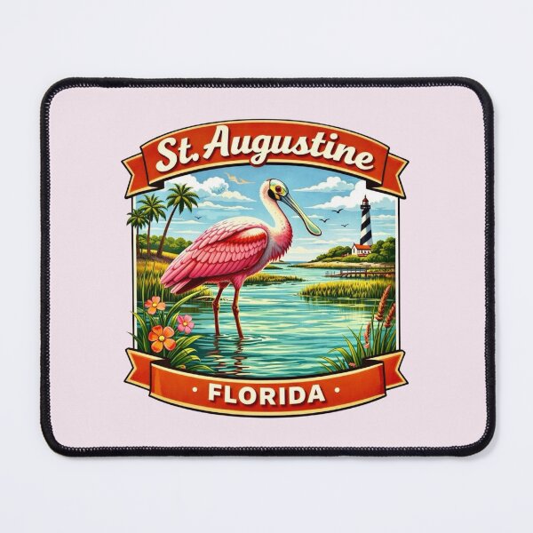 Item preview, St. Augustine, Florida - Roseate Spoonbill Bird designed and sold by Myra365Art.
