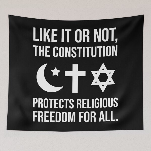 Item preview, The constitution protects religious freedom for all. designed and sold by Rachel the Artist .