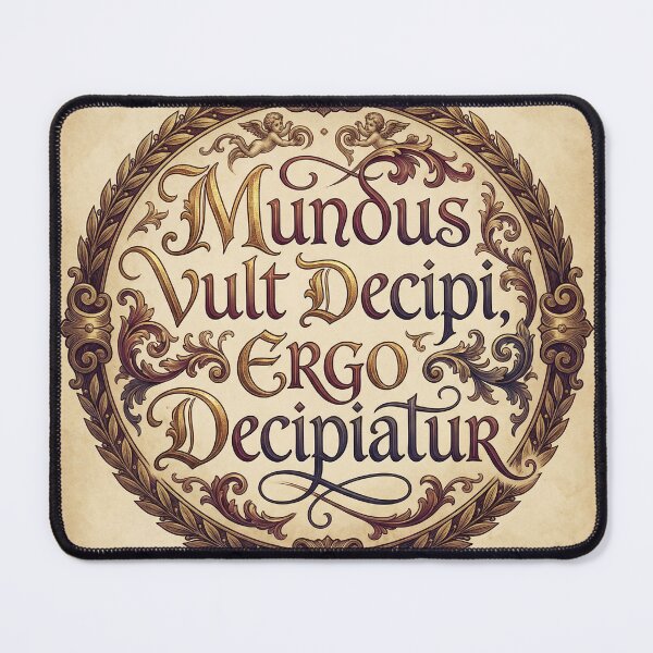Item preview, Mundus Vult Decipi - The World Wants to be Fooled designed and sold by CleverCulture.