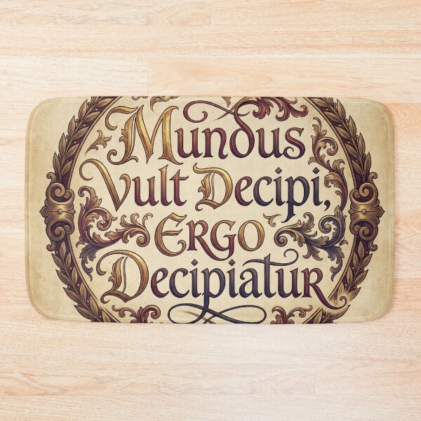Item preview, Mundus Vult Decipi - The World Wants to be Fooled designed and sold by CleverCulture.