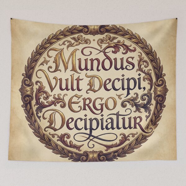 Item preview, Mundus Vult Decipi - The World Wants to be Fooled designed and sold by CleverCulture.
