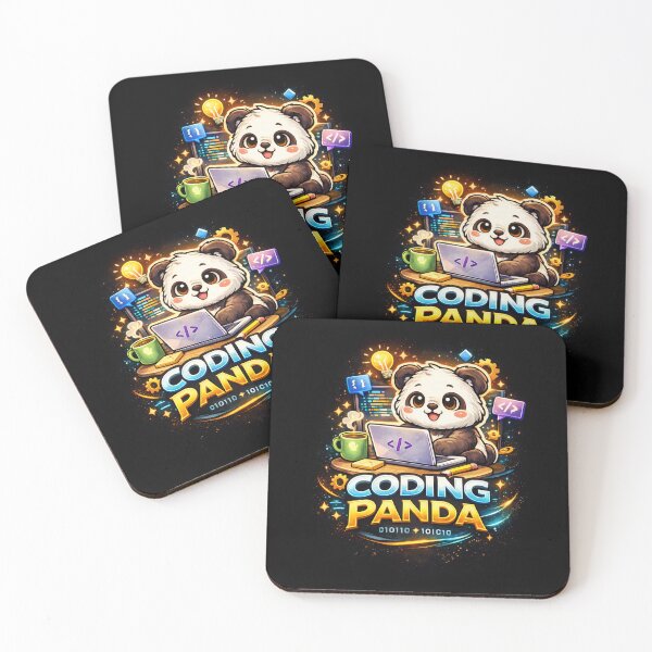 Item preview, Coding Panda Cute Programmer Design Art designed and sold by TheAllInStore.