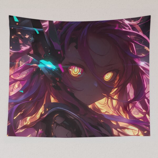 Item preview, Schwi Dola No Game No Life Neon Sci Fi Glowing Eyes designed and sold by TanglenRabbit.